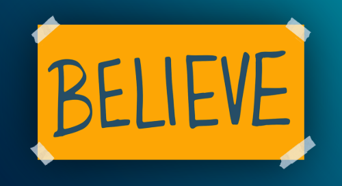 believe sign