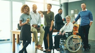 Diverse group of co-workers
