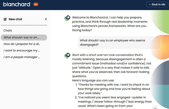 Blanchard.ai screen shot