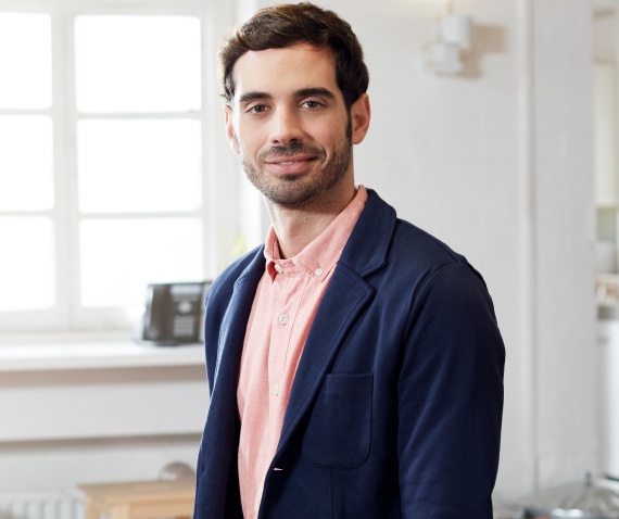 man standing in room