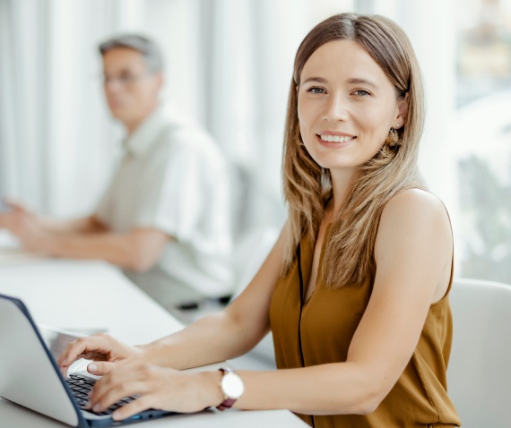 women at computer